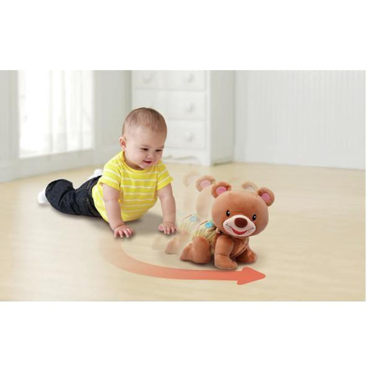 VTECH BABY VTECH BABY - Ourson, 1,2,3 Suis-Moi - Brun