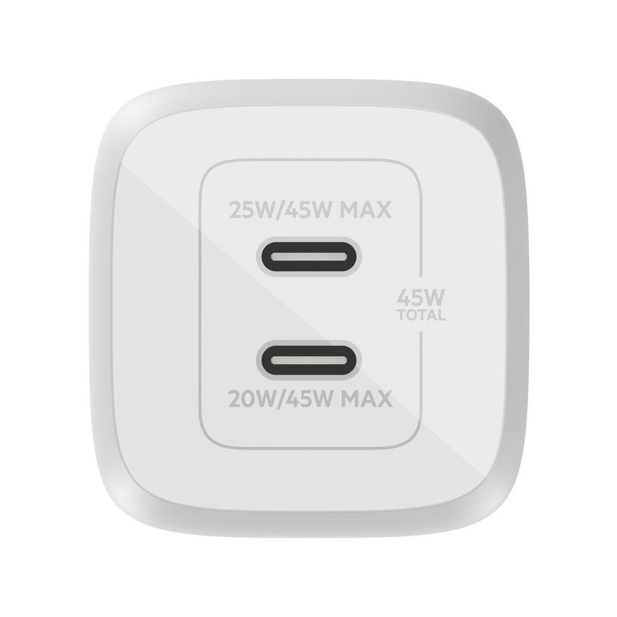 Voir la diapositive 4 : Belkin Chargeur USB-C 45W Blanc