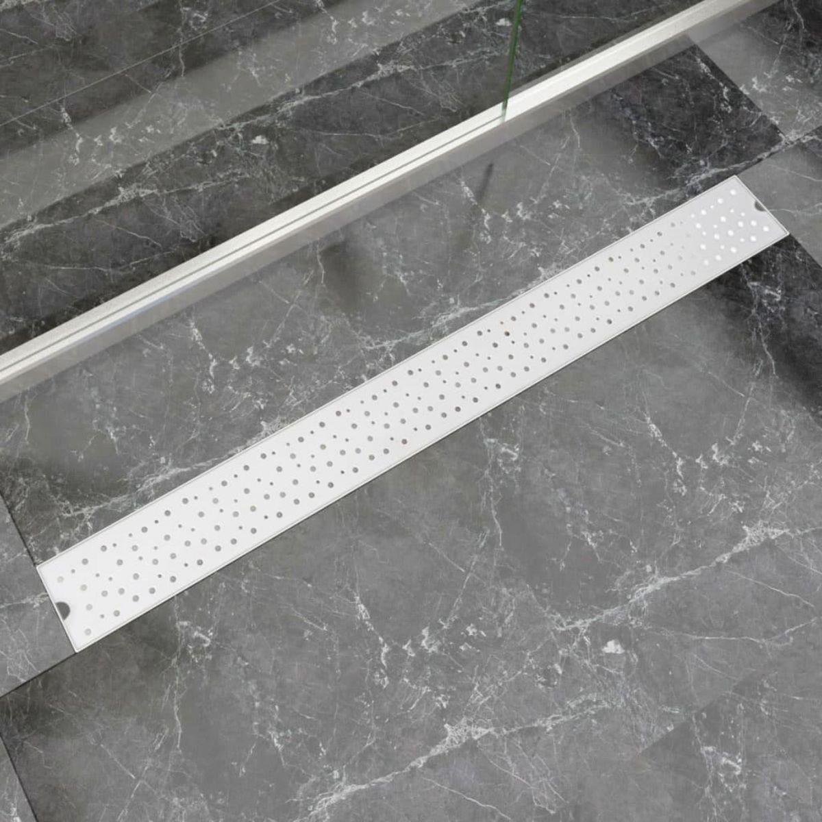 VIDAXL Drain de douche lineaire 1030x140 mm acier inoxydable