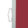 Voir la diapositive 4 : VIDAXL Auvent lateral retractable de patio 140x500 cm Rouge