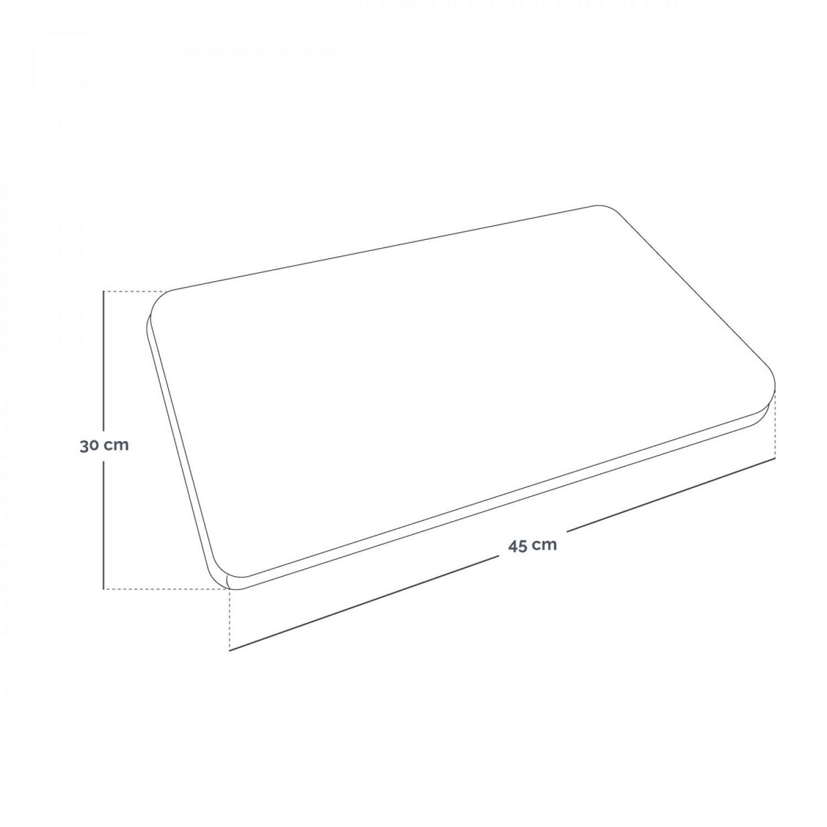 VIVEZEN Bouillotte, coussin chauffant 45 x 30 cm pour le dos ou autres parties du corps - Cosy - Gris