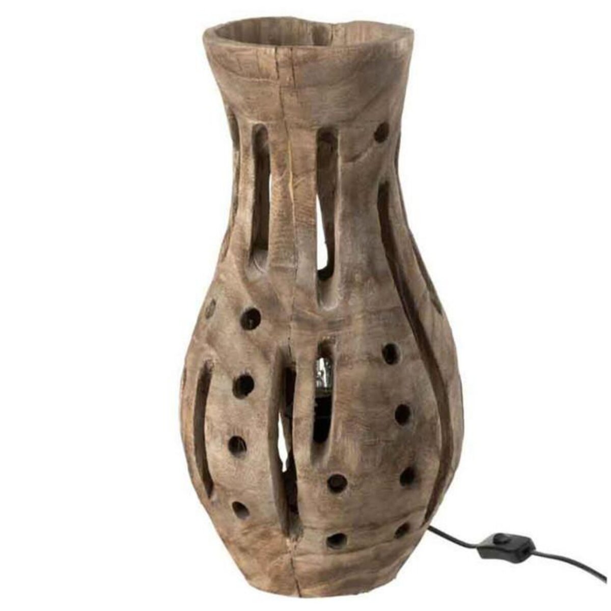 Paris Prix Lampe Design en Bois  Elisabeth  47cm Naturel