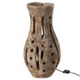 Voir la diapositive 1 : Paris Prix Lampe Design en Bois  Elisabeth  47cm Naturel