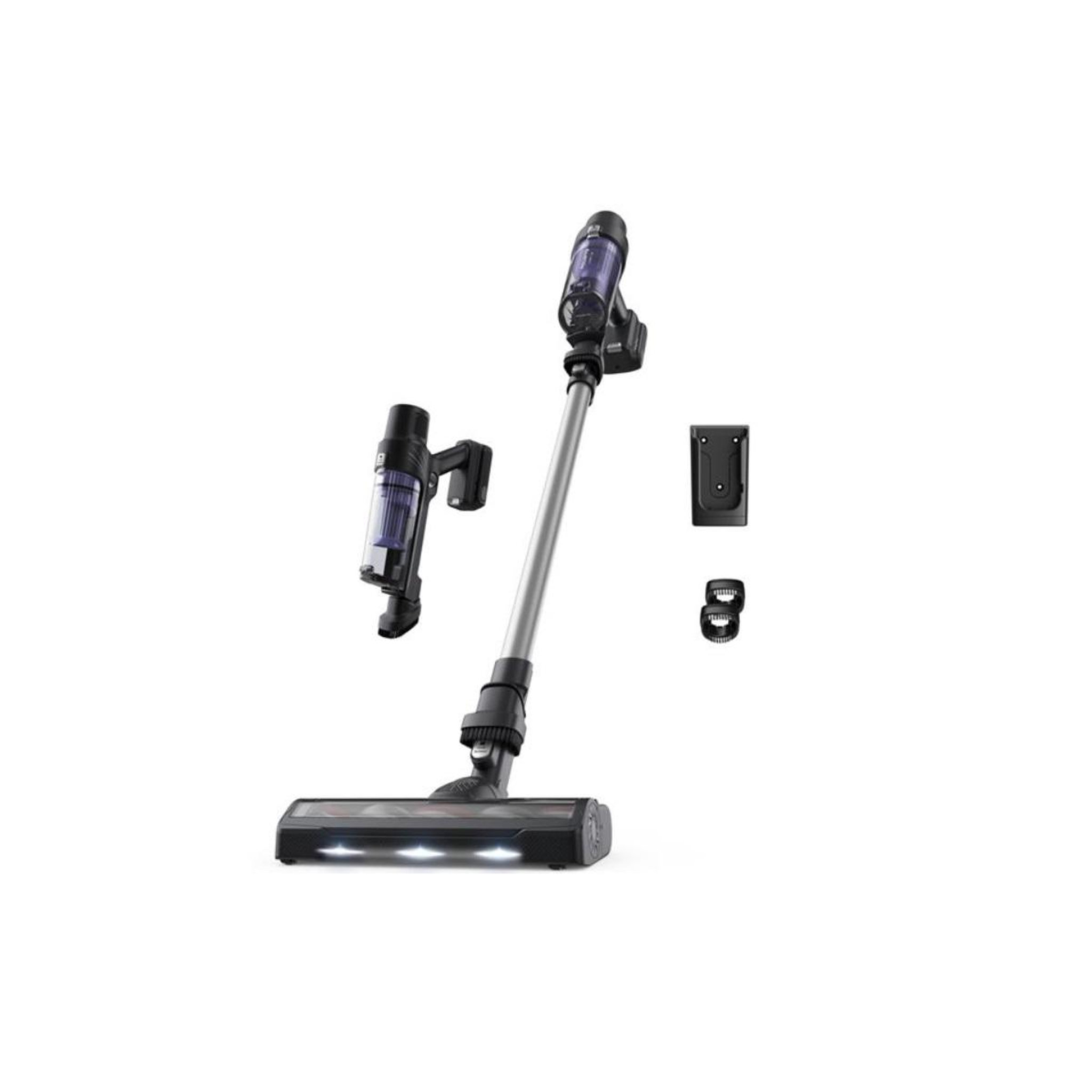 Voir la diapositive 2 : ROWENTA Aspirateur balai sans fil multifonction 18v violet/aluminium - RH6A21WO
