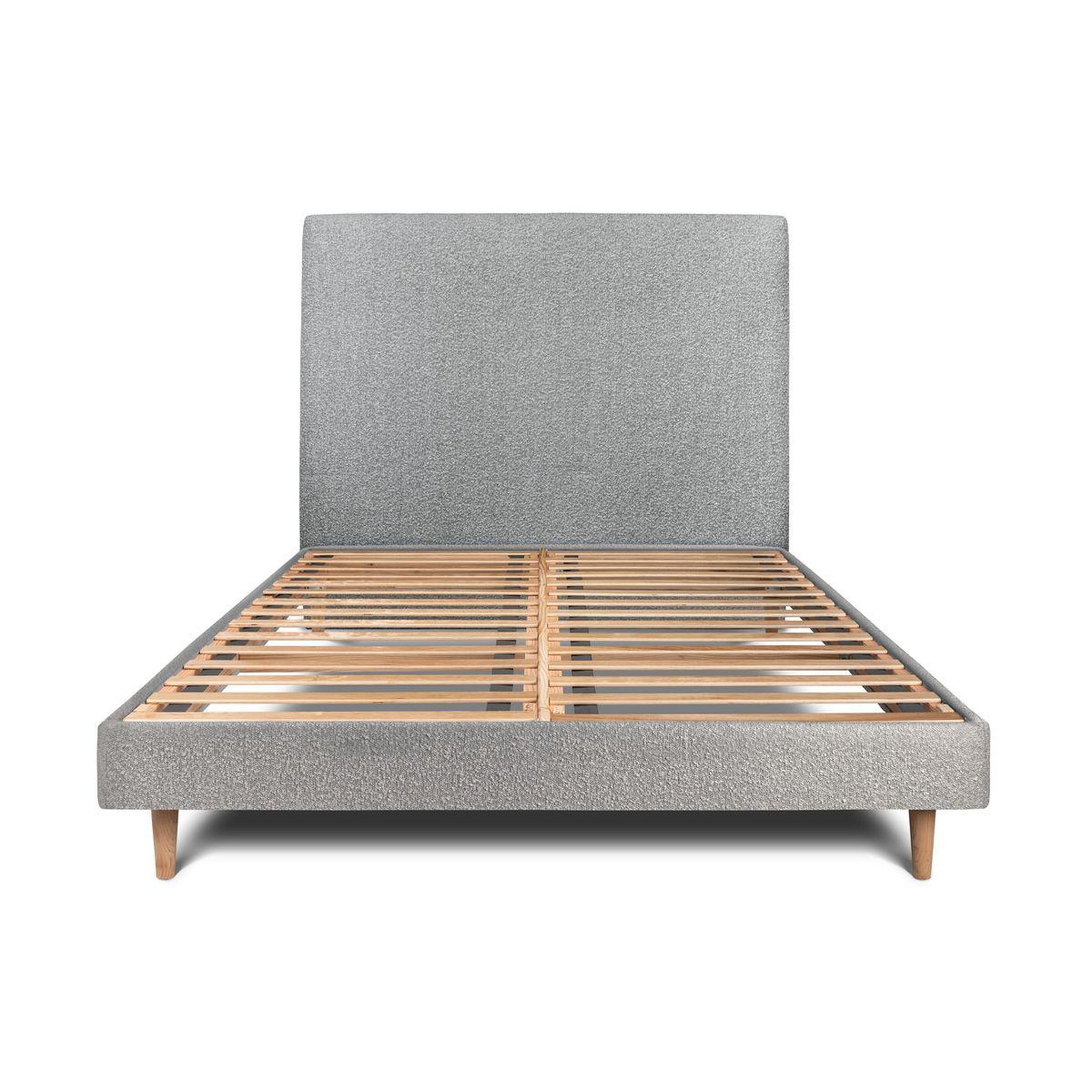 Voir la diapositive 1 : Sommeil de Plomb Lit avec tête de lit tapissier bouclette et sommier kit - Hauteur totale : 29cm