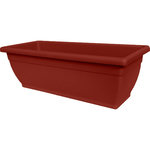 GARDENSTAR Jardinière en plastique - L60xH20cm - Rouge marsala