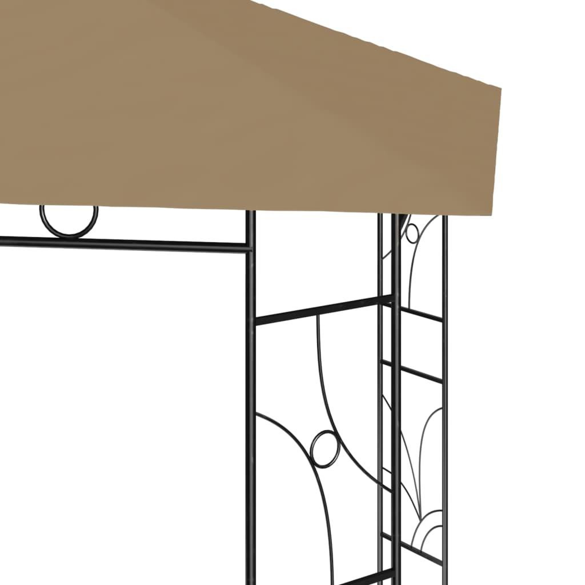 Voir la diapositive 4 : VIDAXL Belvedere 4x3x2,7 m taupe 160 g/m^2