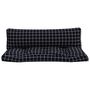 Voir la diapositive 4 : VIDAXL Coussins de palette lot de 2 motif a carreaux noir tissu Oxford