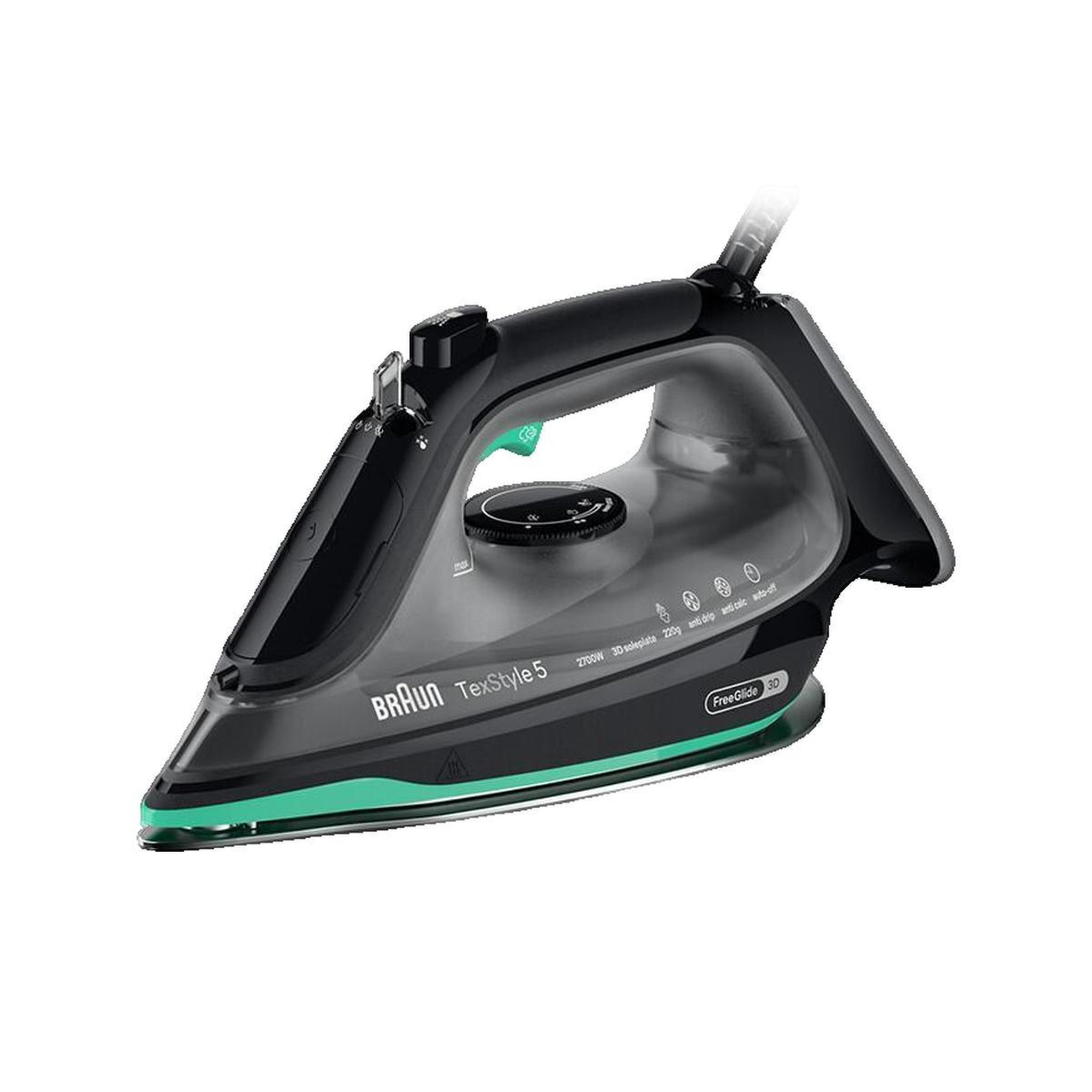 Voir la diapositive 2 : BRAUN Fer à repasser Braun TexStyle 5 SI 5277 semelle céramique