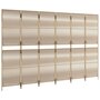 Voir la diapositive 4 : VIDAXL Cloison de separation 6 panneaux beige resine tressee