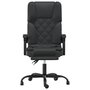Voir la diapositive 3 : VIDAXL Fauteuil de massage inclinable de bureau Noir Similicuir