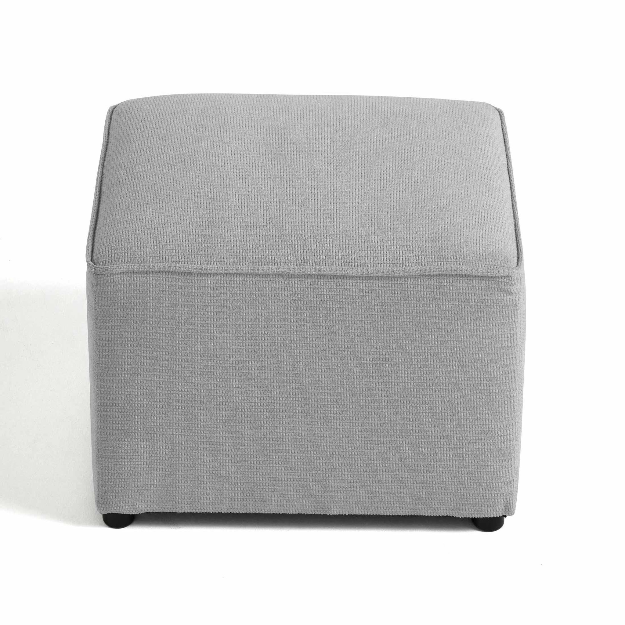 Voir la diapositive 1 : BEST MOBILIER Canopy - pouf - en tissu texturé