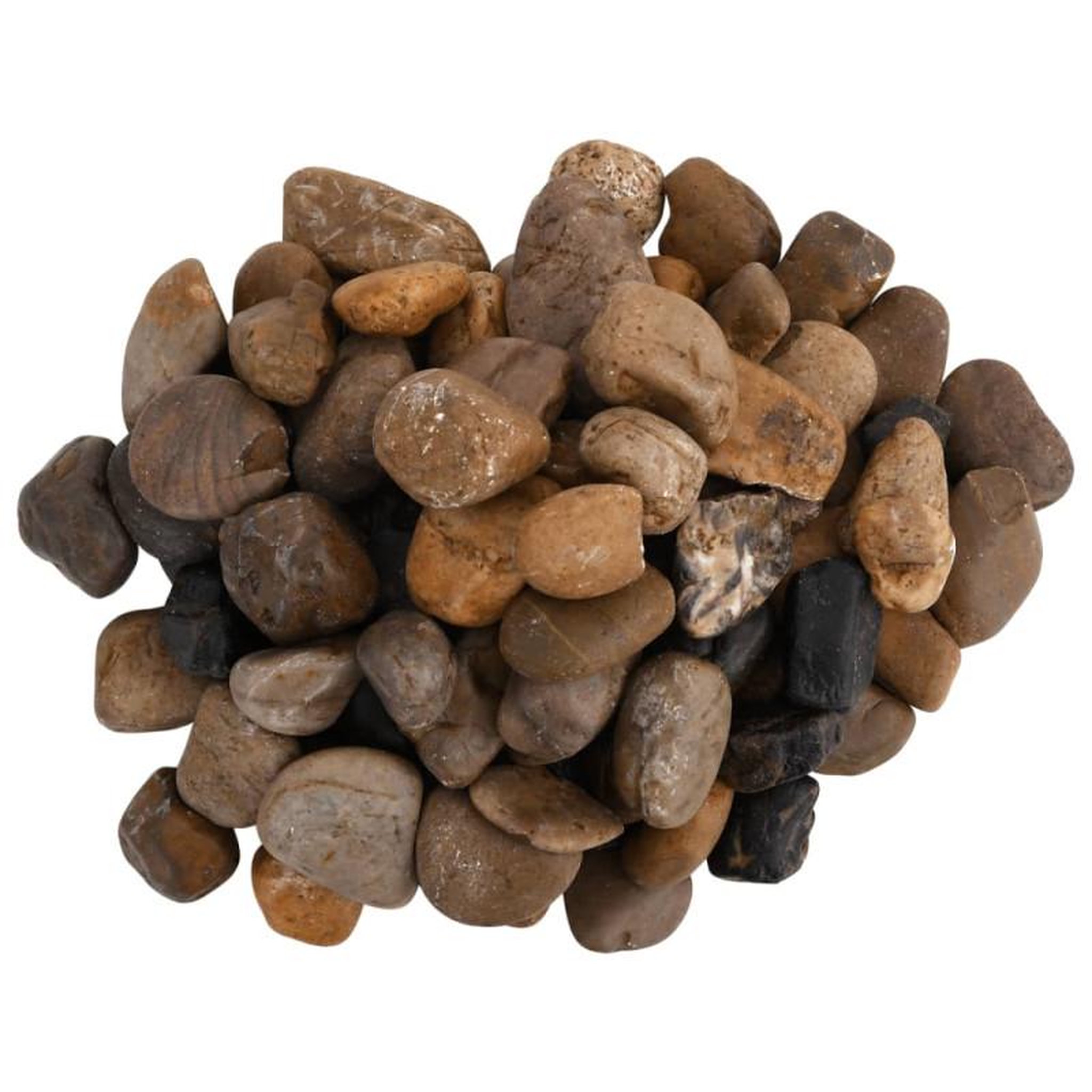 Voir la diapositive 4 : VIDAXL Galets polis 25 kg multicolores 2 5 cm
