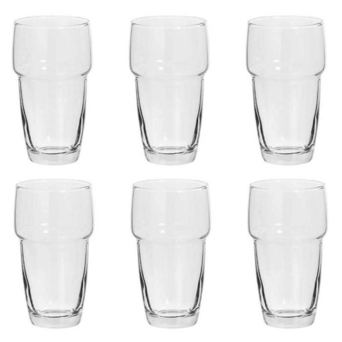 SECRET DE GOURMET Lot de 6 Gobelets à Eau  Rodrig  34cl Transparent