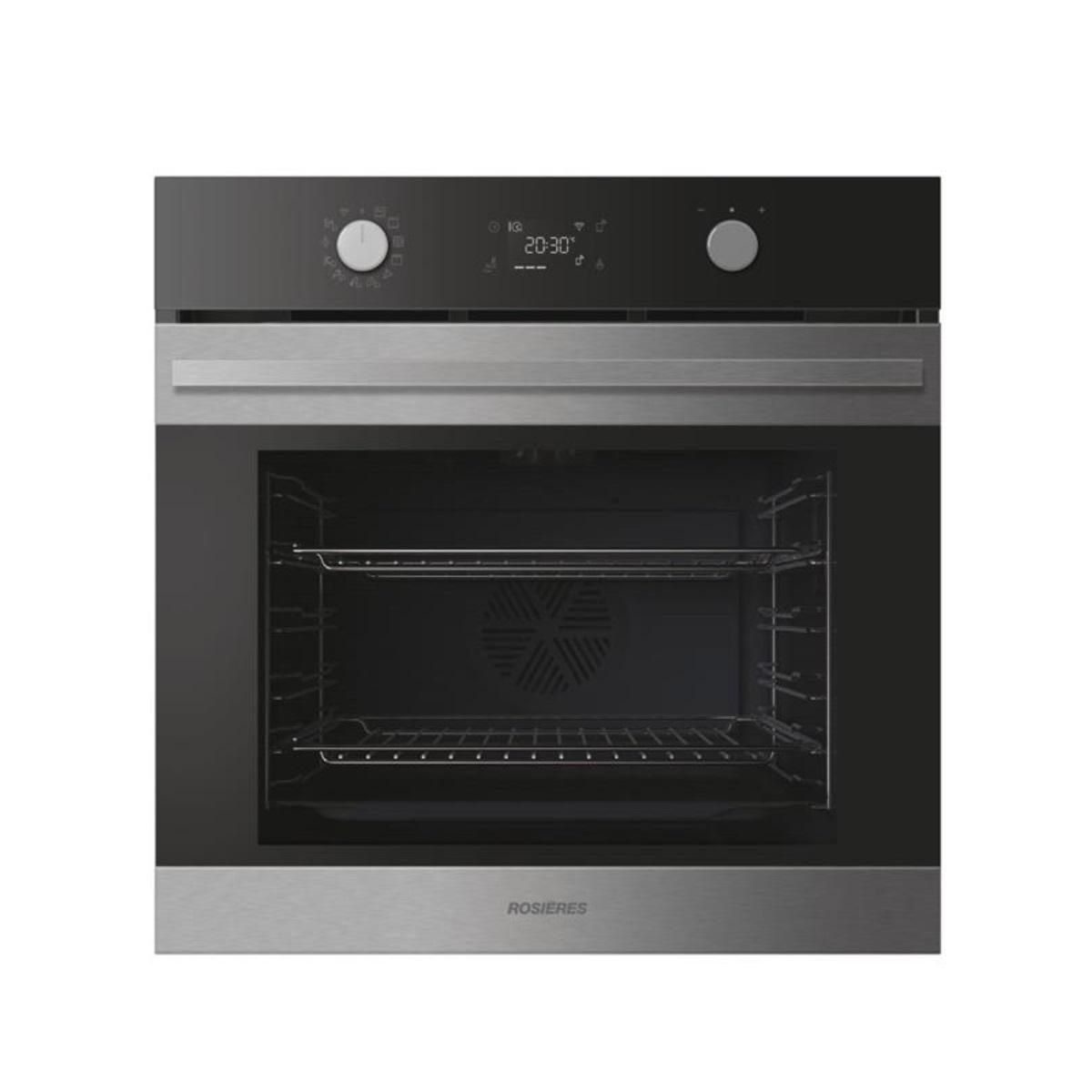 Rosieres Four intégrable 78l 60cm a++ pyrolyse inox/noir - RO6H3B3YTX