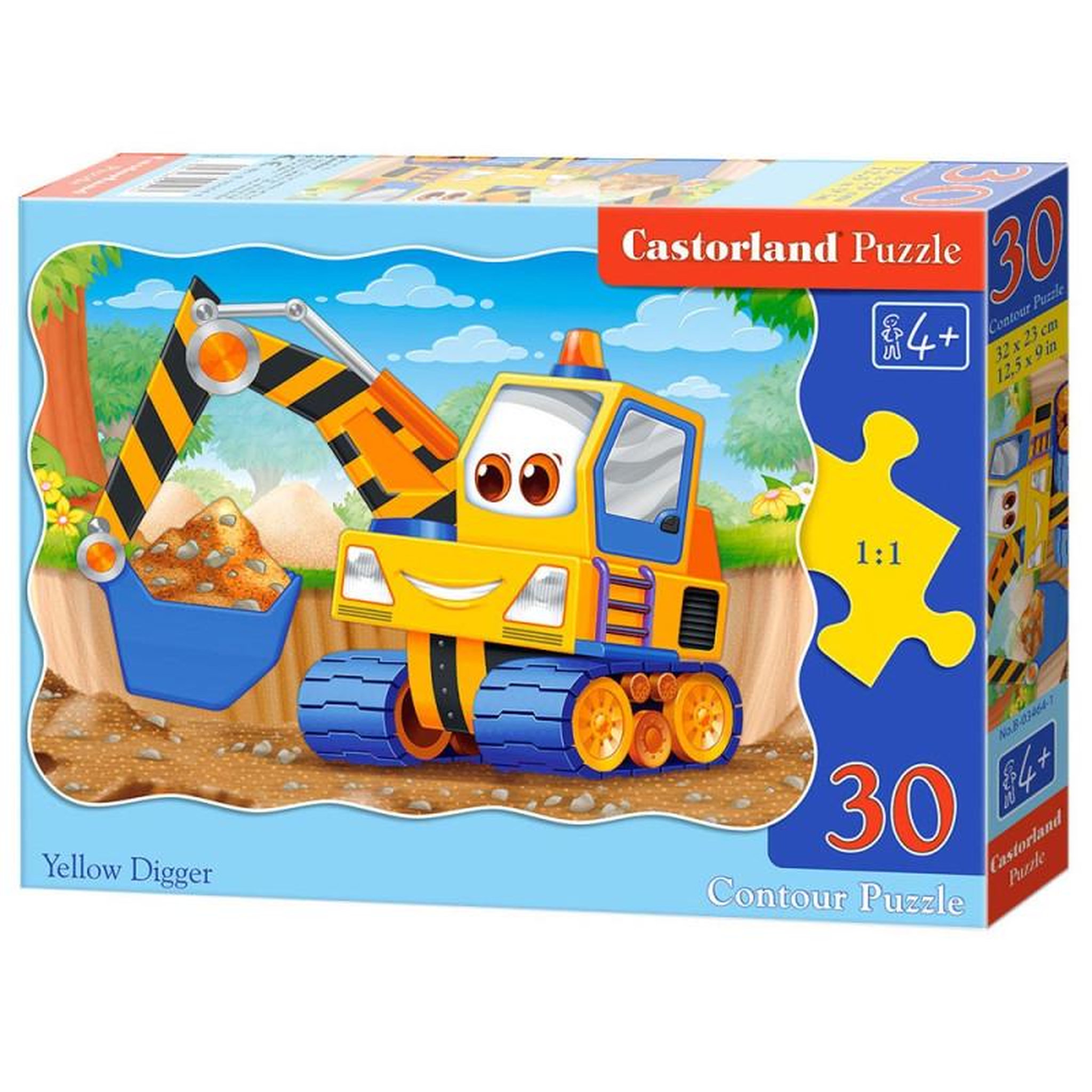 Castorland CASTORLAND Puzzle Excavator, 30pcs.