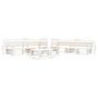 Voir la diapositive 3 : VIDAXL Salon de jardin palette 6 pcs Bois Blanc