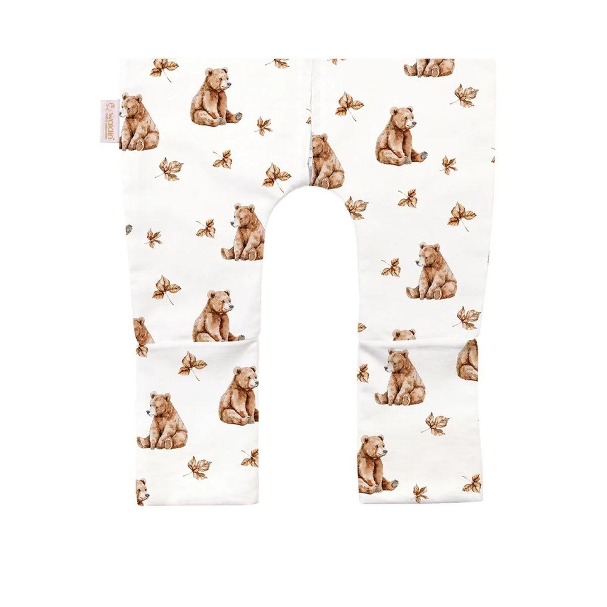 Voir la diapositive 4 : WALDIN Gigoteuse à jambes en coton - taille M (3-4 ans) - motif oursons, blanc