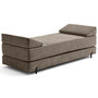 Voir la diapositive 4 : BEST MOBILIER Brescia - banquette 3 places convertible en tissu velours relief