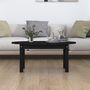 Voir la diapositive 3 : VIDAXL Table basse Noir 80x40x35 cm Bois massif de pin