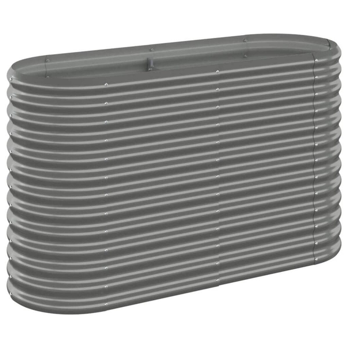 VIDAXL Lit sureleve de jardin Acier enduit de poudre 114x40x68 cm gris