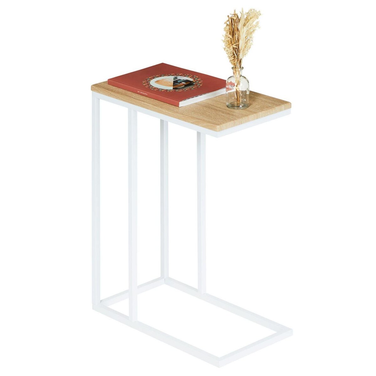 IDIMEX Table d'appoint rectangulaire DEBORA
