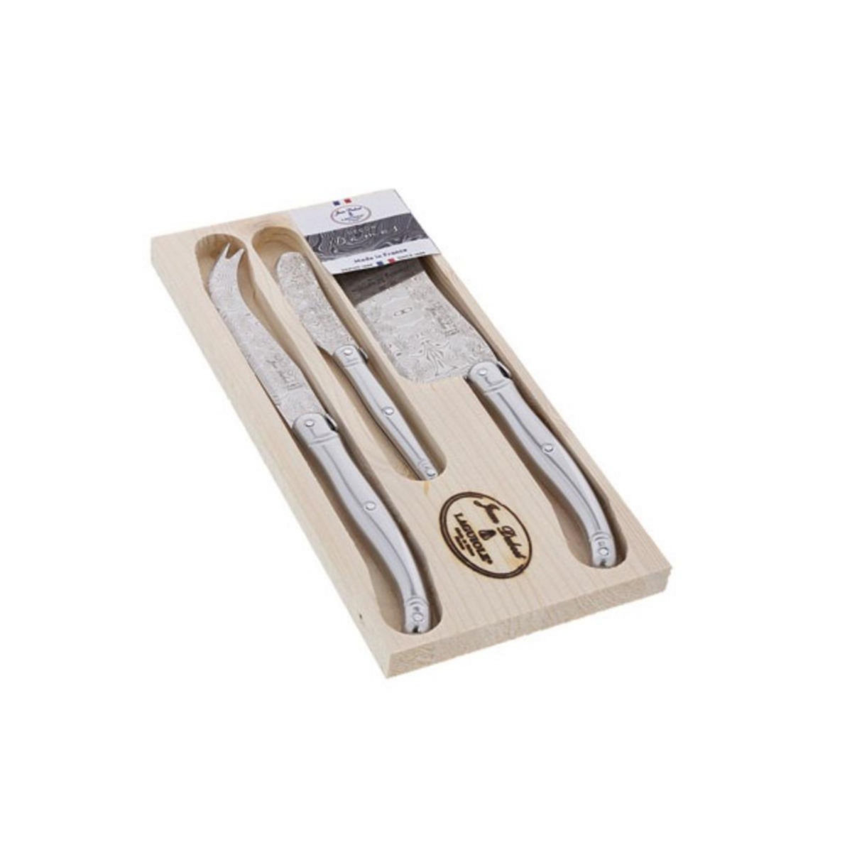 Jean dubost Set de 3 couteaux fromage - L0032524D32018