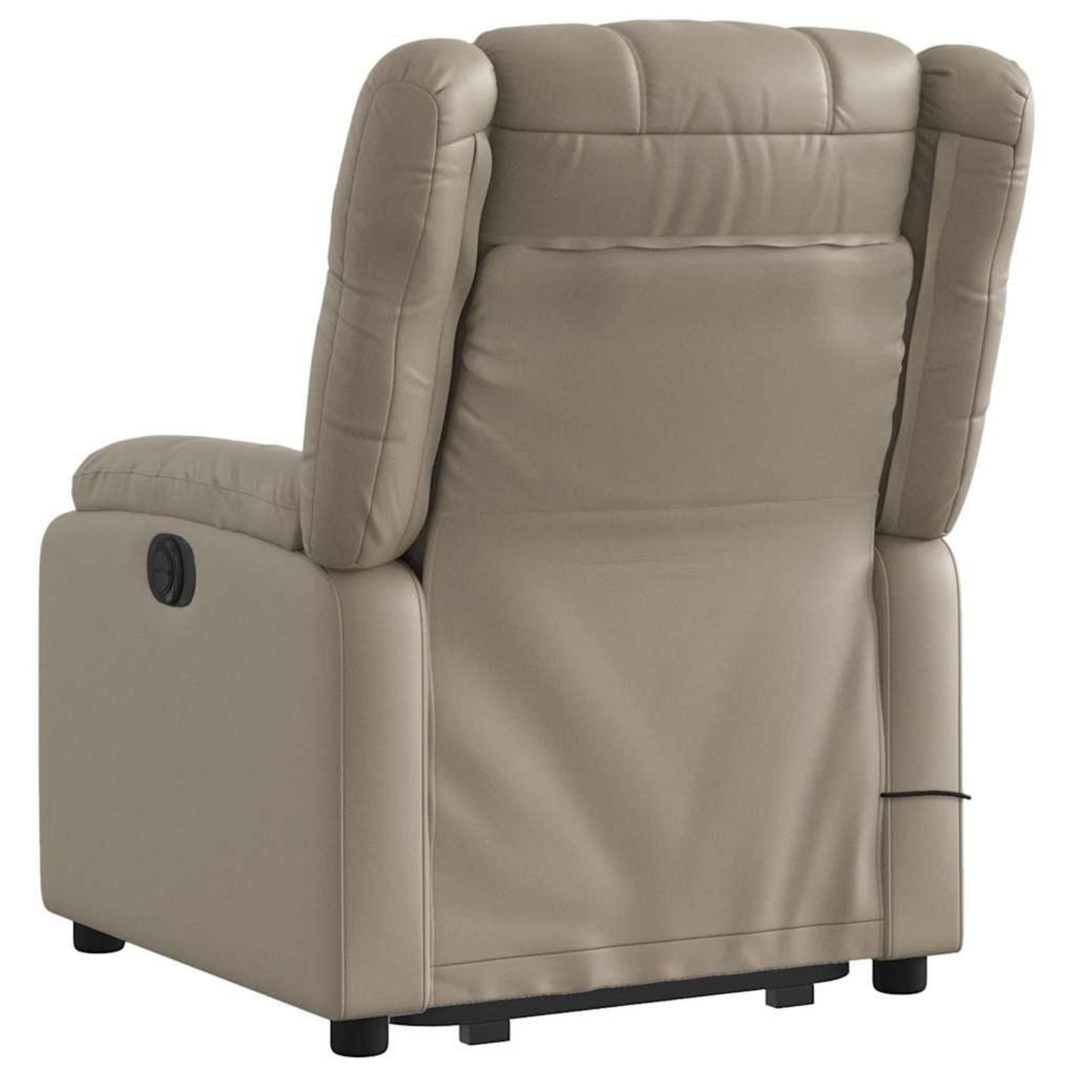 VIDAXL Fauteuil inclinable de massage Cappuccino Similicuir