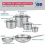 Voir la diapositive 2 : ELO Ensemble de 2 Poêles de cuisson 24 et 32 cm et 4 faitouts 12, 16, 20 et 26 cm Elo Profi Citrin