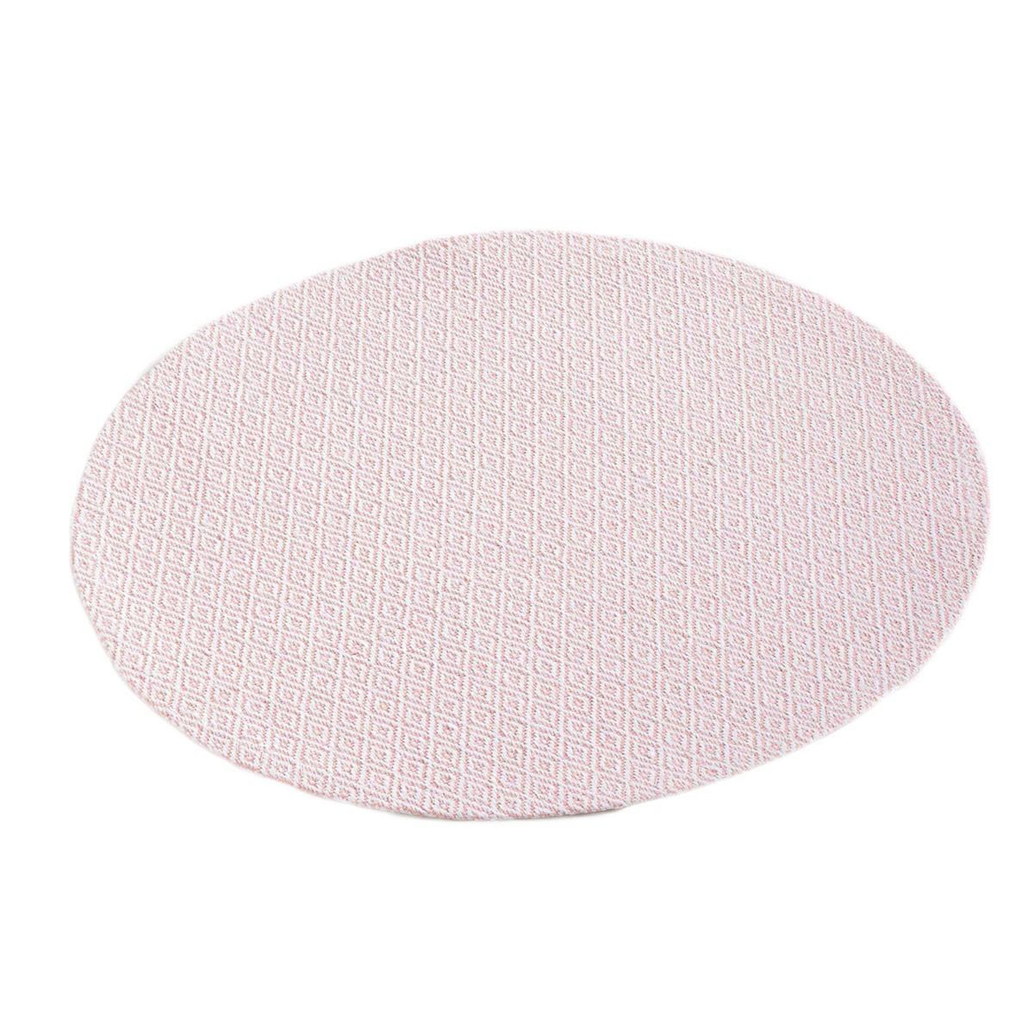 Douceur d'Intérieur Set de table rond  metrix  38cm corail