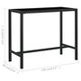 Voir la diapositive 6 : VIDAXL Ensemble de bar de jardin 5 pcs et coussins Resine tressee Noir