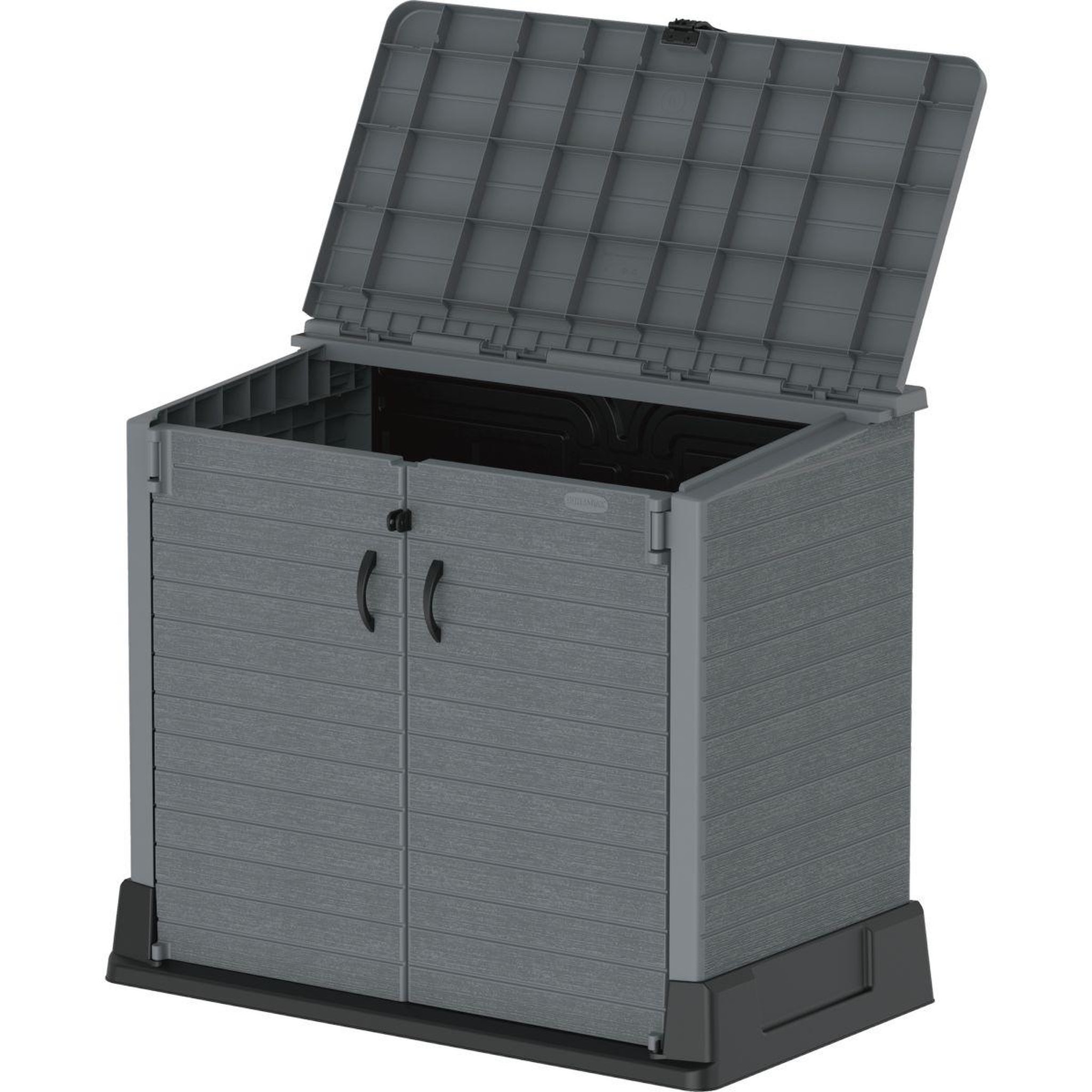Voir la diapositive 3 : DURAMAX Armoire de rangement jardin Résine - Gris - 850L - STOREAWAY