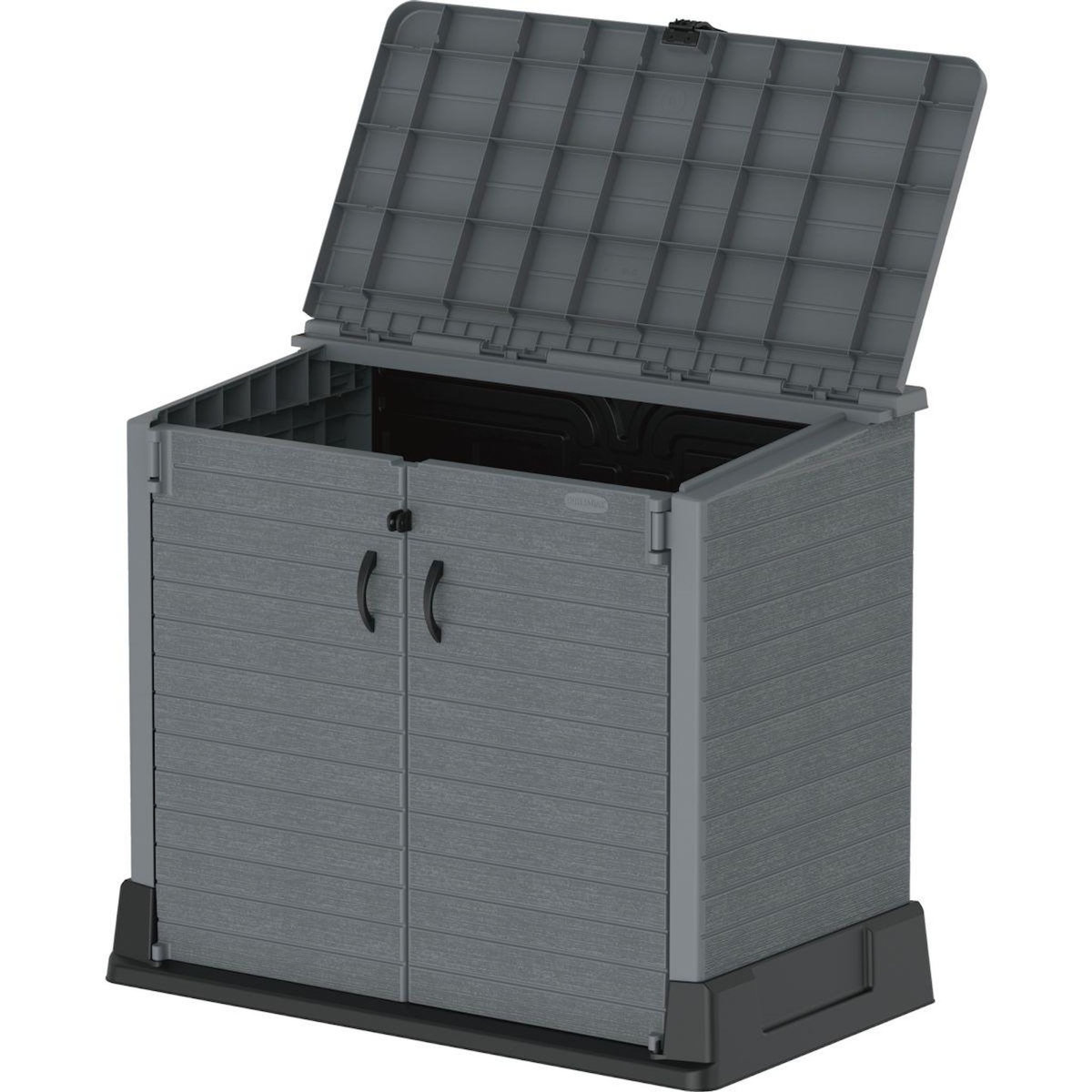 DURAMAX Armoire de rangement jardin Résine - Gris - 850L - STOREAWAY