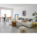 LISA DESIGN Ray - canapé d'angle droit - 4 places - en tissu texturé. Coloris disponibles : Gris, Beige, Bleu, Orange, Vert