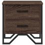 Voir la diapositive 5 : VIDAXL Table de chevet chene marron 40x41x40 cm bois d'ingenierie