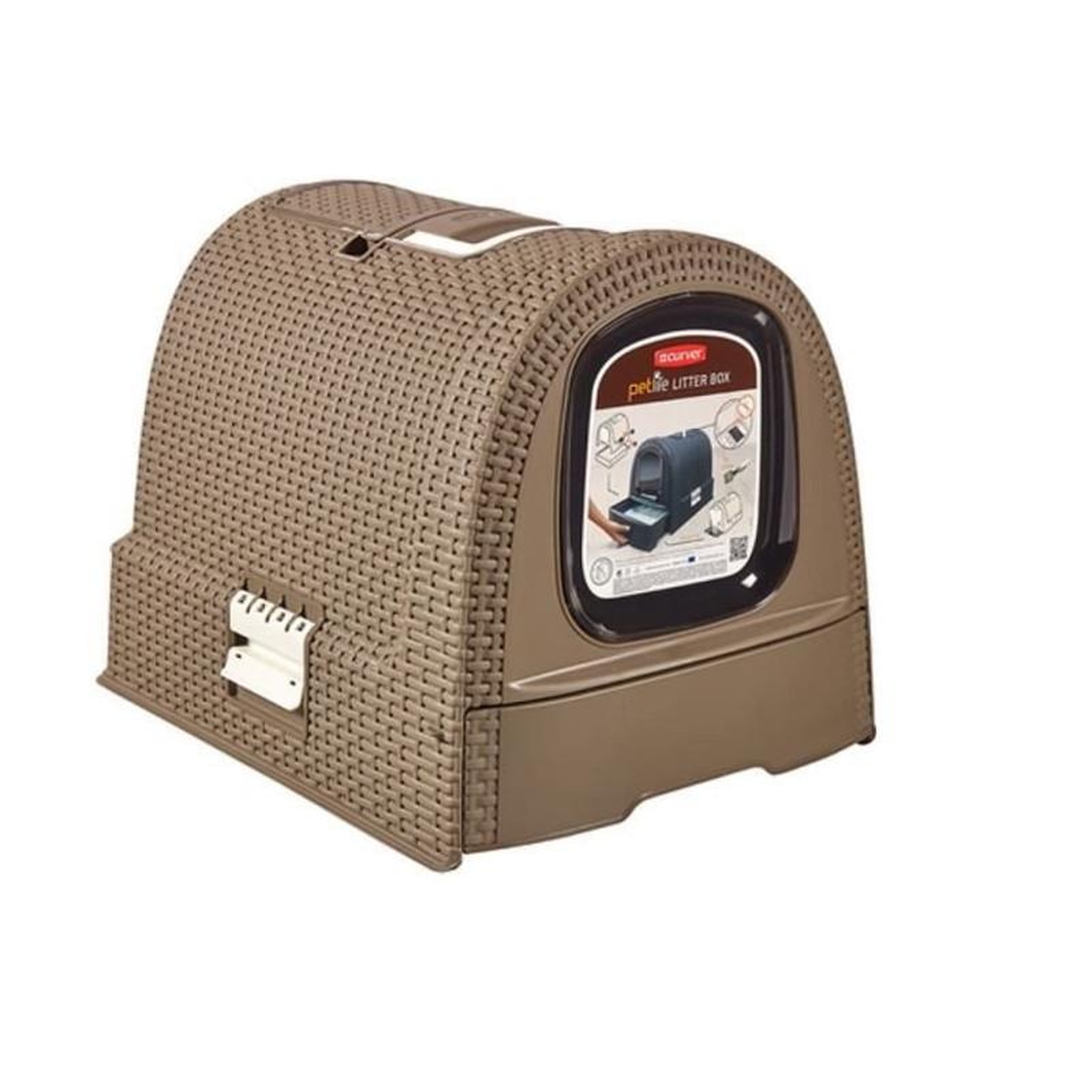 CURVER CURVER Maison de toilettes pour chat moka
