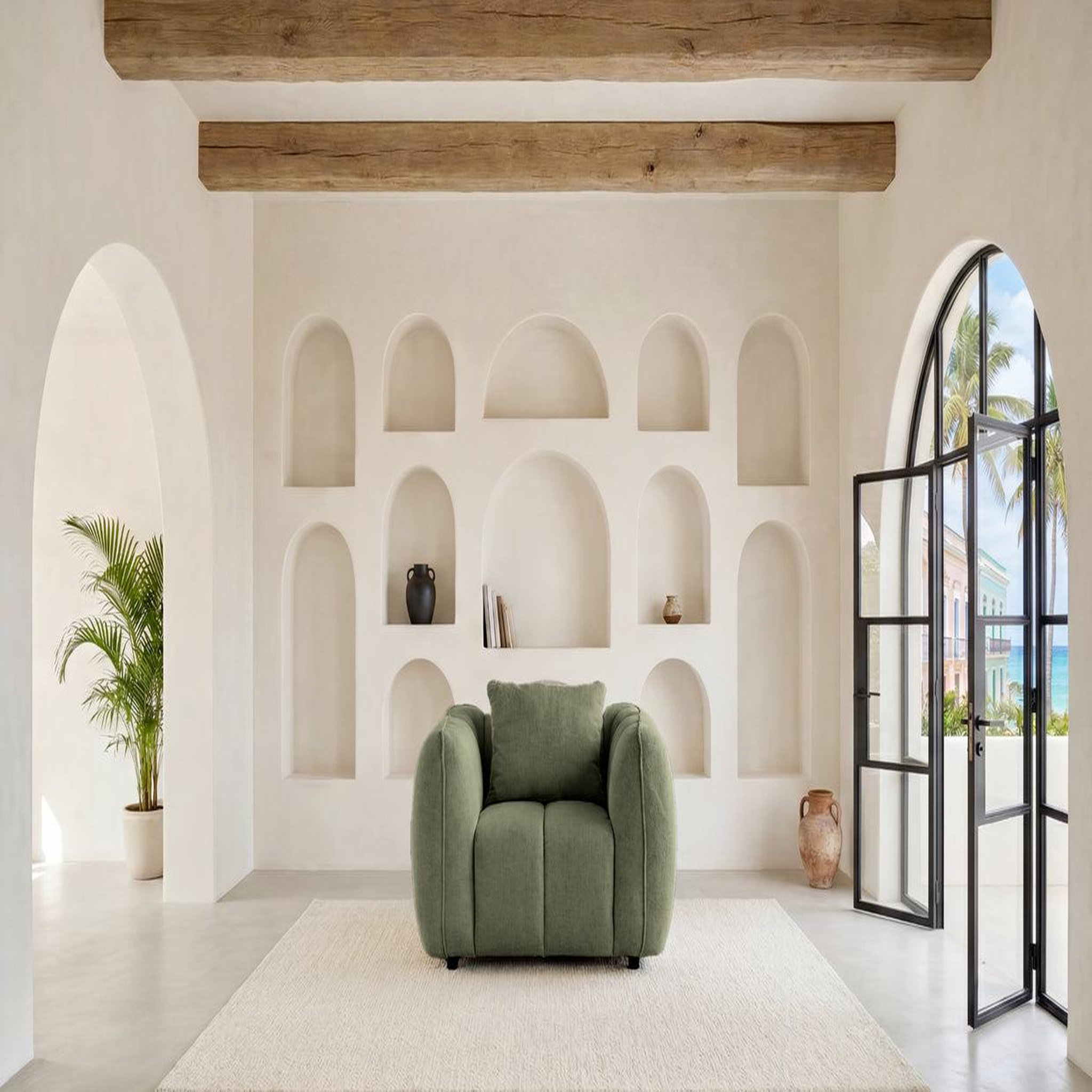 Voir la diapositive 3 : CASANOVA PARIS HAVANA - Fauteuil tissu lisse