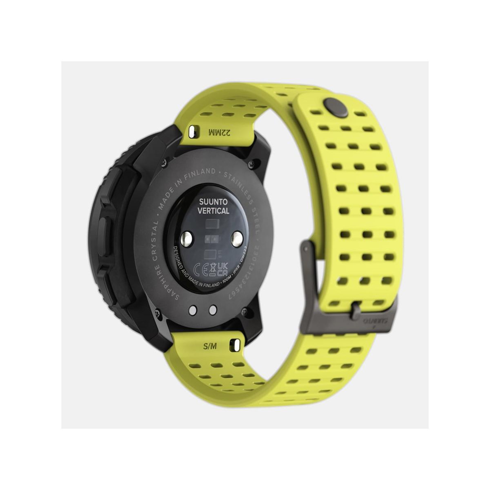 Voir la diapositive 3 : Suunto Montre connectée Suunto Vertical Black Lime avec bracelet silicone Jaune