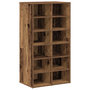 Voir la diapositive 2 : VIDAXL Etagere a chaussures vieux bois 54x34x100,5cm bois d'ingenierie