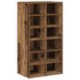 Voir la diapositive 2 : VIDAXL Etagere a chaussures vieux bois 54x34x100,5cm bois d'ingenierie