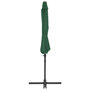 Voir la diapositive 4 : VIDAXL Parasol de jardin en porte-a-faux avec mat en acier vert