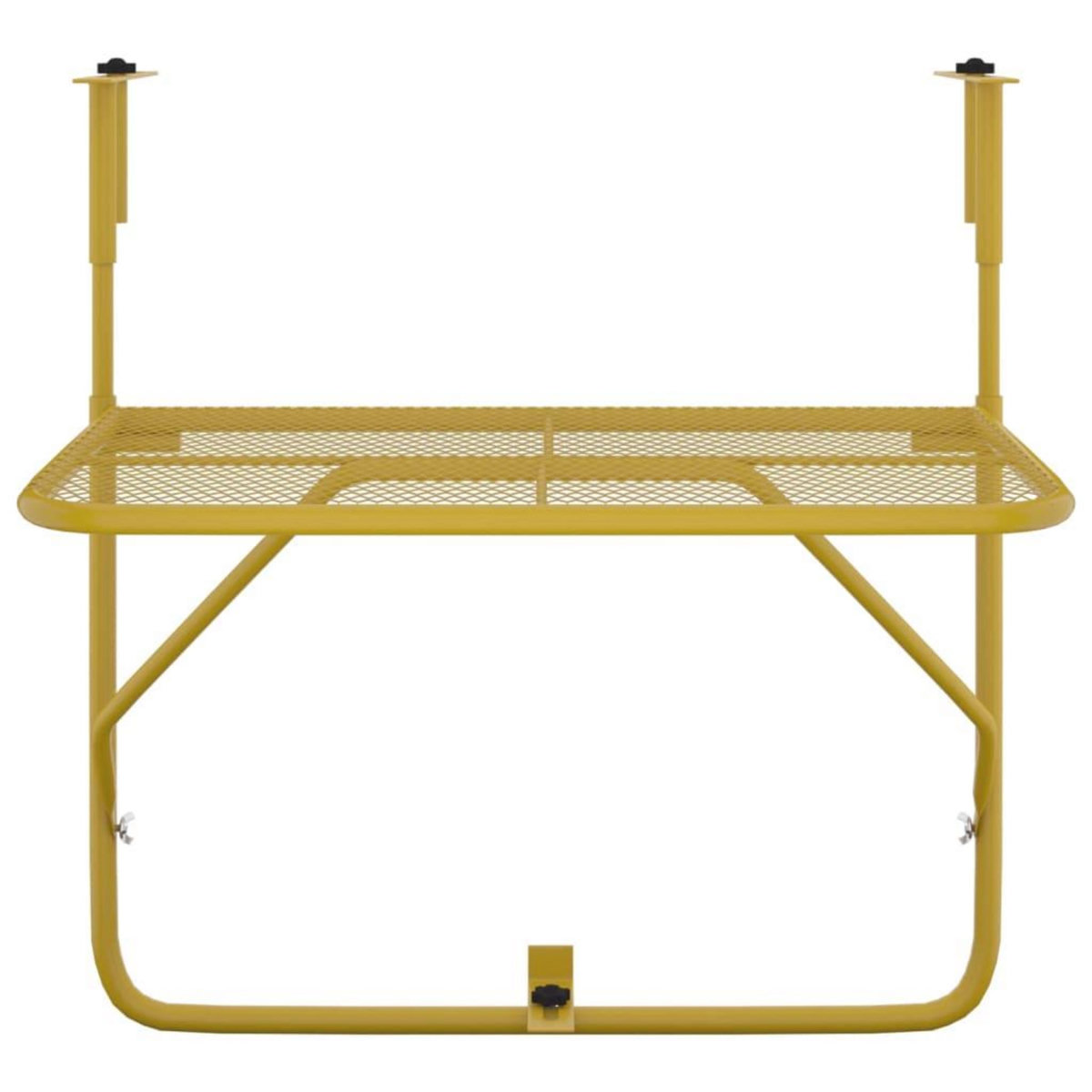 VIDAXL Table de balcon Dore 60x40 cm Acier