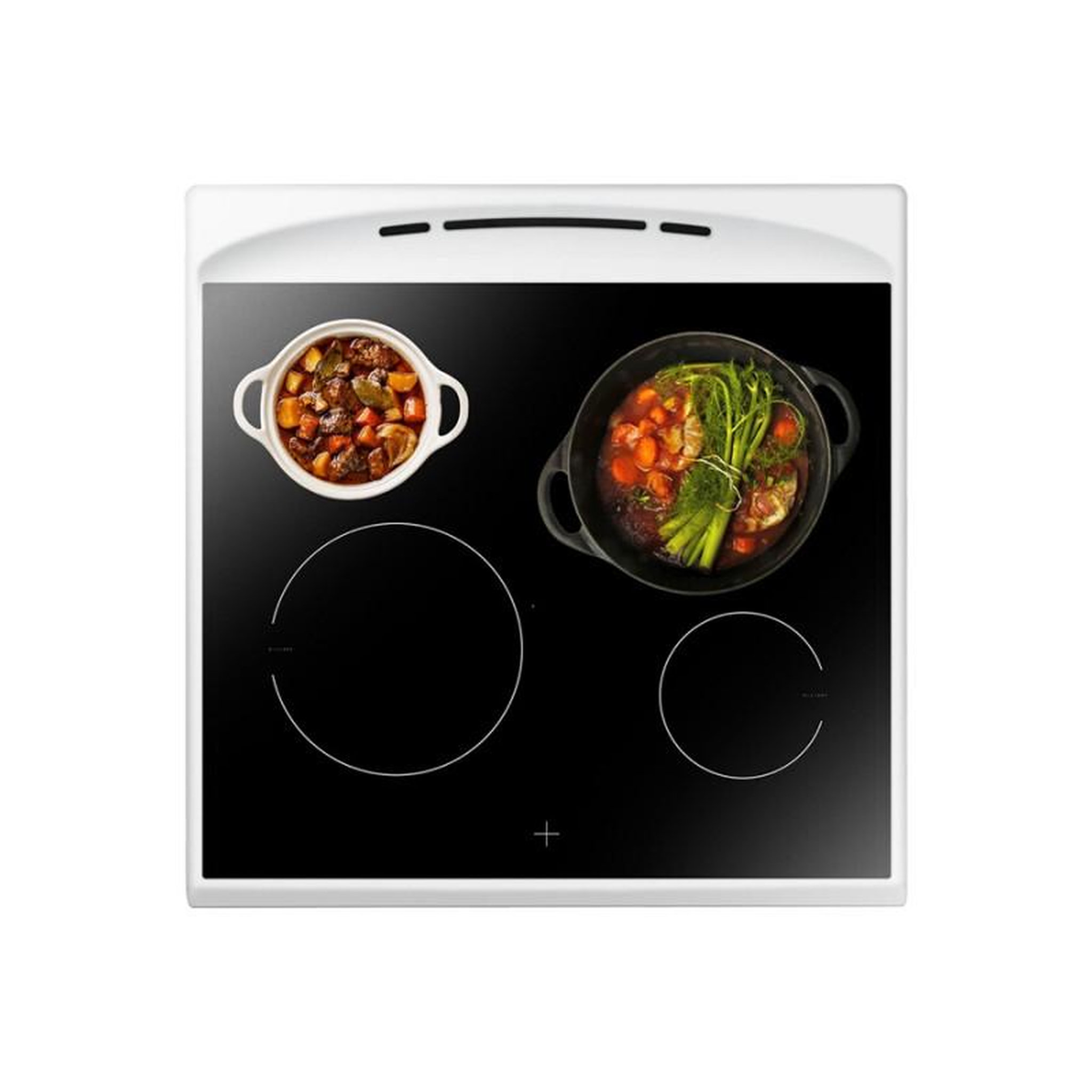 Voir la diapositive 3 : Amica Cuisinière vitrocéramique Amica ACV7005SRW