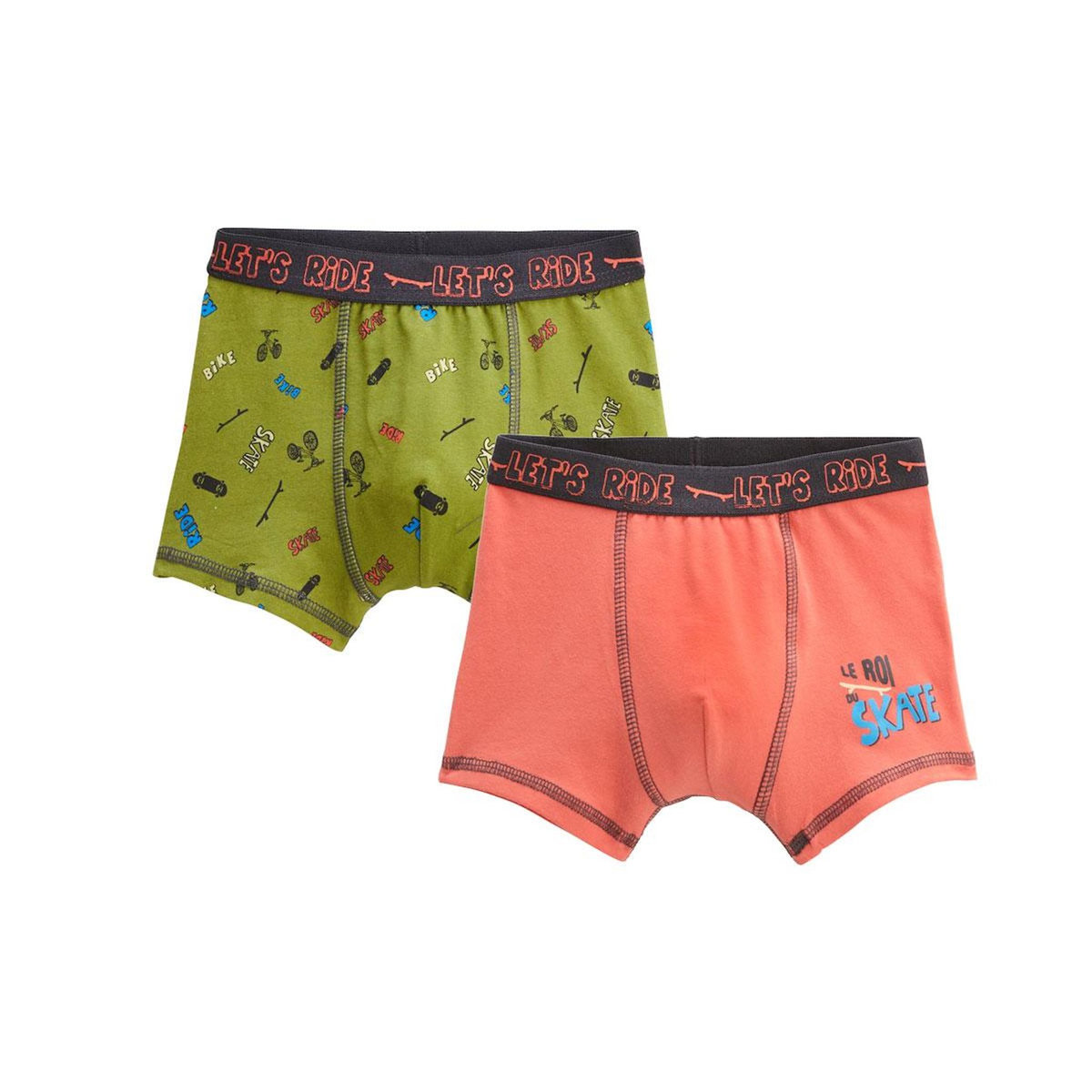 Petit Béguin Lot de 2 boxers garçon Cycling