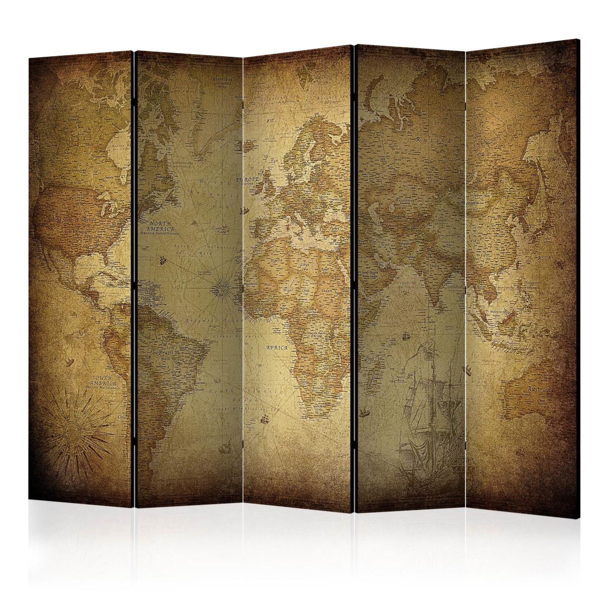 Paris Prix Paravent 5 volets  old map  172x225cm