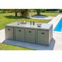 Voir la diapositive 2 : DCB GARDEN Salon de jardin encastrable - 8 places - PVC - Gris