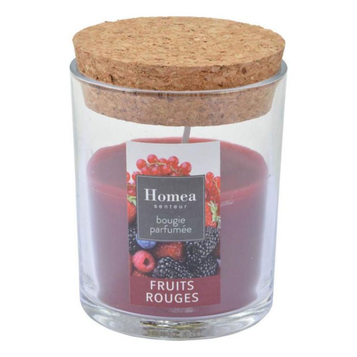Paris Prix Bougie Verrine Parfumée  Essentiel II  8cm Fruits Rouges