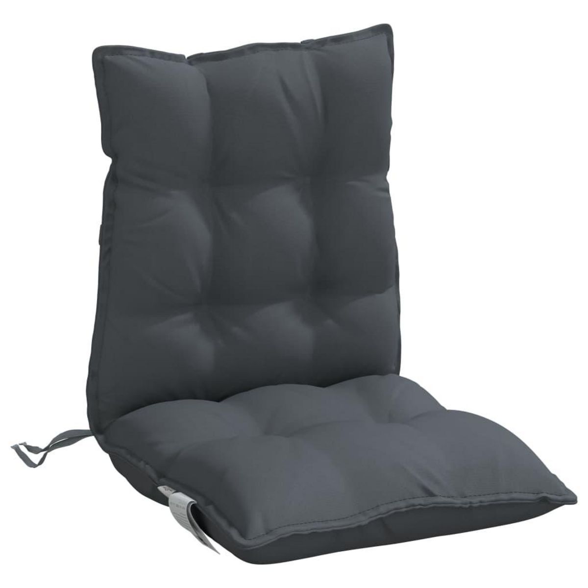 VIDAXL Coussins de chaise a dossier bas lot de 6 anthracite