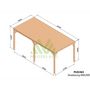 Voir la diapositive 2 : JARDIDECO Pergola en bois Strasbourg avec toit 600 x 300 cm - Maderland