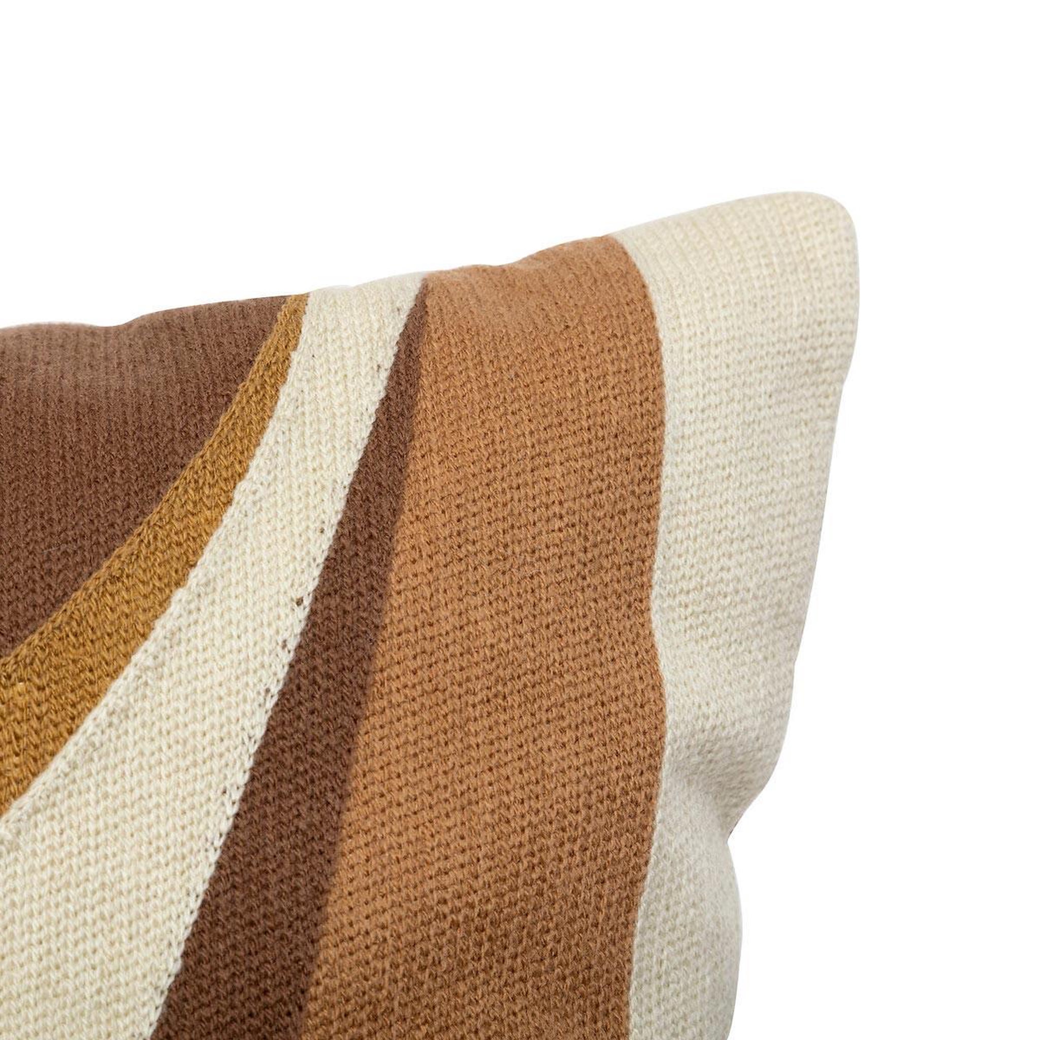 Voir la diapositive 2 : ATMOSPHERA Coussin déco imprimé  hary  45x45cm marron